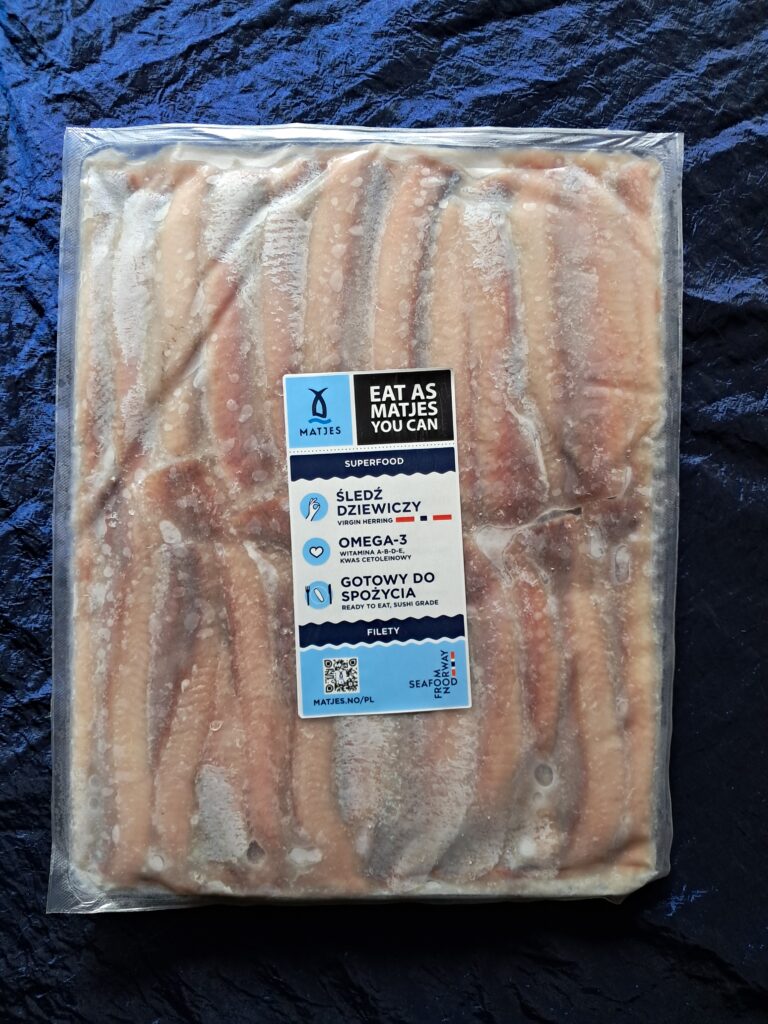 paczka śledzi matjas